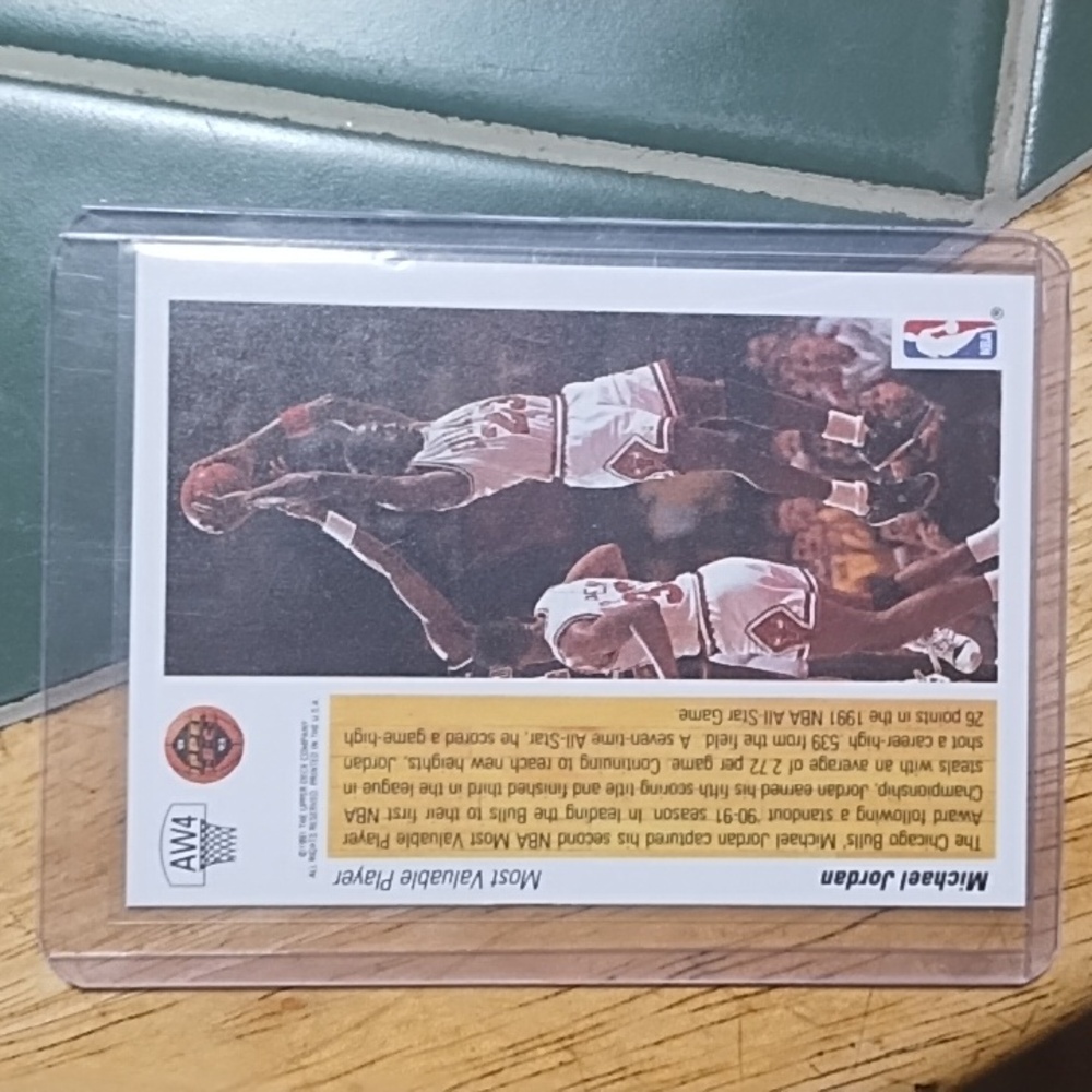 Pristine Condition Michael Jordan Mvp Trading Car… - image 2